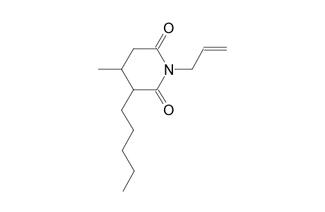 1-allyl-4-methyl-3-pentyl-2,6-piperidinedione