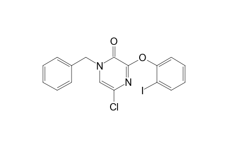 1-Benzyl-5-chloro-3-(2-iodophenoxy)-2(1H)-pyrazinone