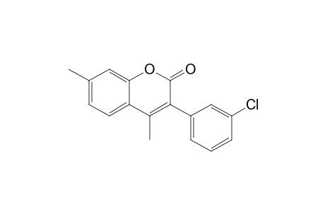 3-(3'-Chlorophenyl)-4,7-dimethylcoumarin