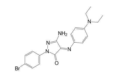 3-amino-1-(p-bromophenyl)-4-[p-(diethylamino)phenylimino]-2-pyrazolin-5-one