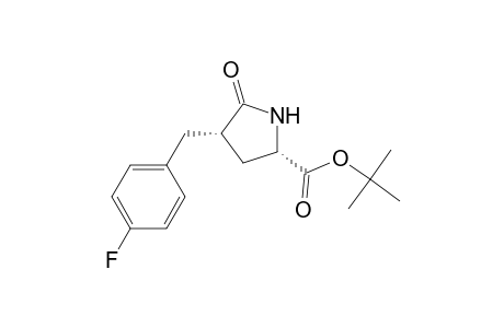 tert-Butyl (2S)-4.alpha.-((p-fluorophenyl)methyl)pyroglutamate