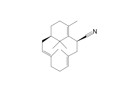 (1R,3E,7E,10S)-4,8,12,15,15-pentamethyl-10-bicyclo[9.3.1]pentadeca-3,7,11-trienecarbonitrile