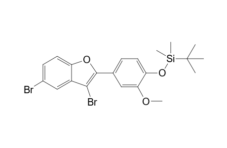 tert-Butyl-[4-(3,5-dibromo-1-benzofuran-2-yl)-2-methoxyphenoxy]-dimethylsilane