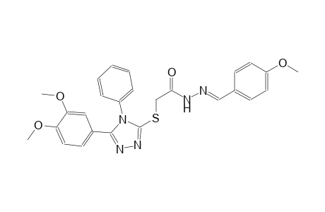 acetic acid, [[5-(3,4-dimethoxyphenyl)-4-phenyl-4H-1,2,4-triazol-3-yl]thio]-, 2-[(E)-(4-methoxyphenyl)methylidene]hydrazide