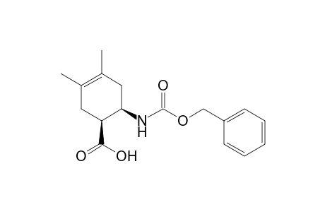 (1S,6R)-6-Benzyloxycarbonylamino-3,4-dimethylcyclohex-3-ene-1-carboxylic acid