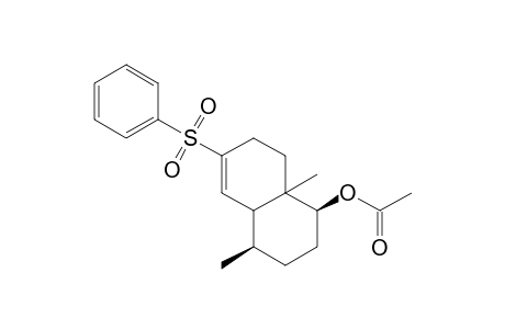 7.beta.-Acetoxy-6,10.beta.-dimethyl-3-phentlsulphonylbicyclo[4.4.0]-dec-2-ene