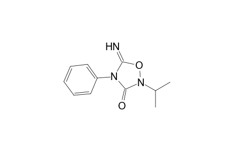 5-Azanylidene-4-phenyl-2-propan-2-yl-1,2,4-oxadiazolidin-3-one