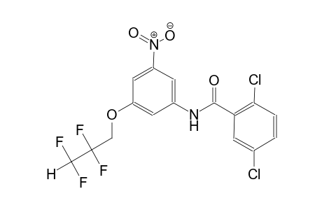 2,5-dichloro-N-[3-nitro-5-(2,2,3,3-tetrafluoropropoxy)phenyl]benzamide