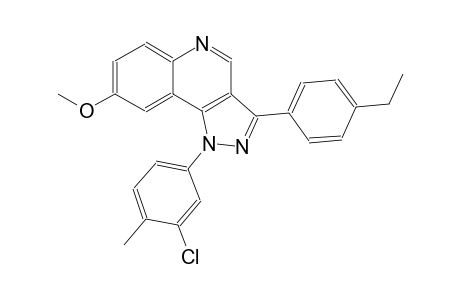 1-(3-chloro-4-methylphenyl)-3-(4-ethylphenyl)-8-methoxy-1H-pyrazolo[4,3-c]quinoline