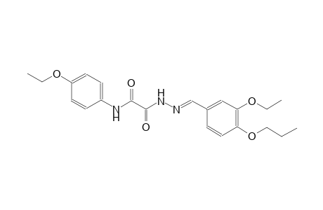 acetic acid, [(4-ethoxyphenyl)amino]oxo-, 2-[(E)-(3-ethoxy-4-propoxyphenyl)methylidene]hydrazide