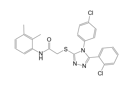 2-{[5-(2-chlorophenyl)-4-(4-chlorophenyl)-4H-1,2,4-triazol-3-yl]sulfanyl}-N-(2,3-dimethylphenyl)acetamide