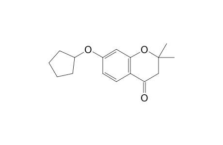 7-[Cyclopentyloxy]-2,2-dimethyl-4-chromanone