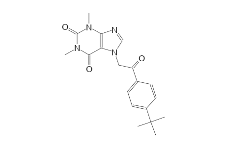 7-[2-(4-tert-butylphenyl)-2-oxoethyl]-1,3-dimethyl-3,7-dihydro-1H-purine-2,6-dione