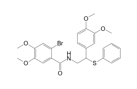 N-[2-(3',4'-Dimethoxyphenyl)-2-phenylthioethyl]-2-bromo-4,5-dimethoxybenzamide