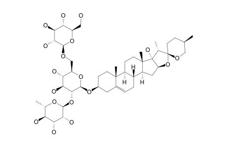 TRIKAMSTEROSIDE-B;PENOGENIN-3-O-BETA-D-GLUCOPYRANOSYL-(1->6)-[O-ALPHA-L-RHAMNOPYRANOSYL-(1->2)]-O-BETA-D-GLUCOPYRANOSIDE