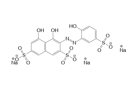 2,7-Naphthalenedisulfonic acid, 4,5-dihydroxy-3-[(2-hydroxy-5-sulfophenyl)azo]-, trisodium salt