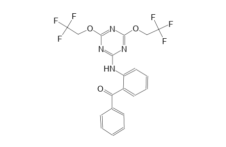 (2-{[4,6-bis(2,2,2-trifluoroethoxy)-1,3,5-triazin-2-yl]amino}phenyl)(phenyl)methanone