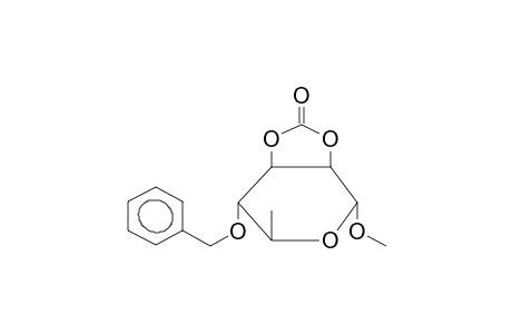 METHYL 4-O-BENZYL-2,3-O-CYCLOCARBONYL-ALPHA-L-RHAMNOPYRANOSIDE