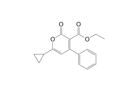 Ethyl 6-cyclopropyl-2-oxo-4-phenyl-2H-pyran-3-carboxylate