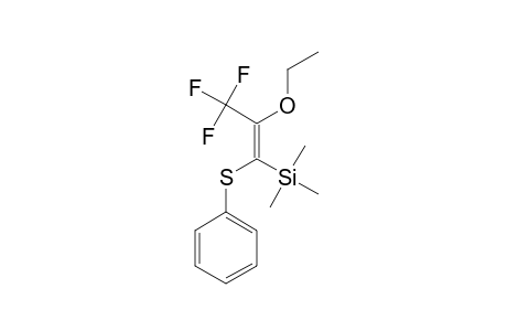 (E)-2-ETHOXY-3-(PHENYLTHIO)-1,1,1-TRIFLUORO-3-(TRIMETHYLSILYL)-PROP-2-ENE