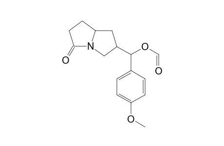 2-(1-formyloxy-p-methoxybenzyl)-pyrrolizidine-5-one