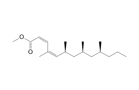 methyl (2Z,4Z,6S,8S,10S)-4,6,8,10-tetramethyltrideca-2,4-dienoate