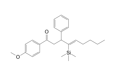 (Z)-1-(4-methoxyphenyl)-3-phenyl-4-trimethylsilyl-4-nonen-1-one