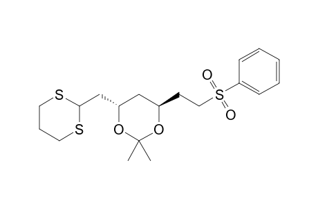 (4S,6S)-4-(1',3'-Dithian-2'-ylmethyl)-2,2-dimethyl-6-[2-(phenylsulfonyl)ethyl]-1,3-dioxane