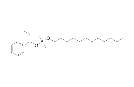 Silane, dimethyl(1-phenylpropoxy)dodecyloxy-