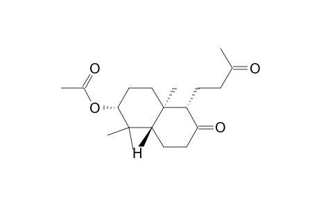 2(1H)-Naphthalenone, 6-(acetyloxy)octahydro-5,5,8a-trimethyl-1-(3-oxobutyl)-, [1R-(1.alpha.,4a.beta.,6.alpha.,8a.alpha.)]-