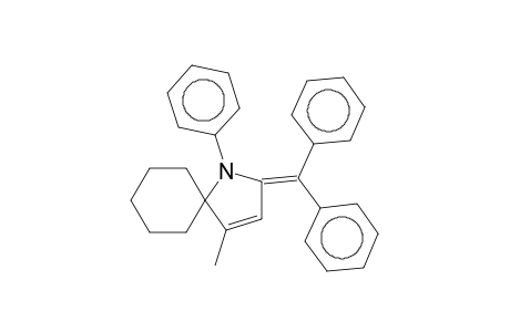 1-Azaspiro[4.5]dec-3-ene, 2-(diphenylmethylene)-4-methyl-1-phenyl-