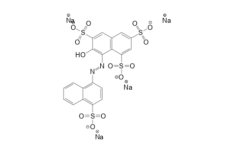 1,3,6-Naphthalenetrisulfonic acid, 7-hydroxy-8-[(4-sulfo-1-naphthalenyl)azo]-, tetrasodium salt