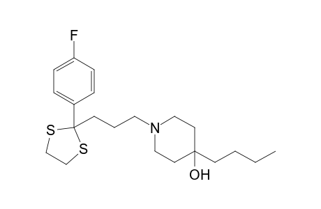 2-[3-[4-Butyl-4-hydroxy-1-piperidyl]propyl]-2-(4-fluorophenyl)-1,3-dithiolane
