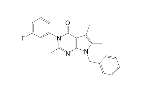 7-(benzyl)-3-(3-fluorophenyl)-2,5,6-trimethyl-pyrrolo[3,2-e]pyrimidin-4-one