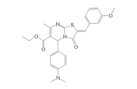 ethyl (2Z)-5-[4-(dimethylamino)phenyl]-2-(3-methoxybenzylidene)-7-methyl-3-oxo-2,3-dihydro-5H-[1,3]thiazolo[3,2-a]pyrimidine-6-carboxylate
