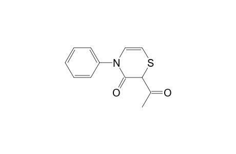2-acetyl-4-phenyl-1,4-thiazin-3-one