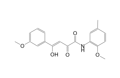 (3Z)-4-hydroxy-N-(2-methoxy-5-methylphenyl)-4-(3-methoxyphenyl)-2-oxo-3-butenamide