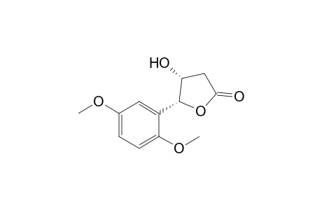(4R,5R)-5-(2,5-dimethoxyphenyl)-4-hydroxy-2-oxolanone