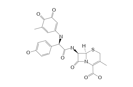 7-[2-(5-METHYL-3,4-DIOXOCYCLOHEXA-1,5-DIENYLAMINO)-2-(4-HYDROXY-PHENYL)-ACETYLAMINO]-CEPHALOSPORANIC-ACID