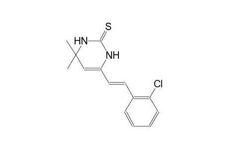 6-[(E)-2-(2-chlorophenyl)ethenyl]-4,4-dimethyl-3,4-dihydro-2(1H)-pyrimidinethione