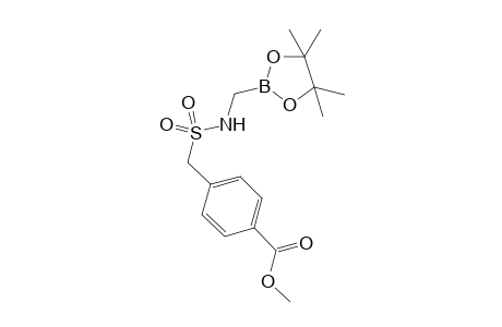 Pinacol [4-(methoxycarbonyl)phenylmethanesufonylamino]methaneboronate