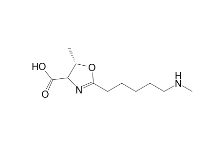 (S)-5-Methyl-2-(5-methylamino-pentyl)-4,5-dihydro-1,3-oxazole-4-carboxylic Acid