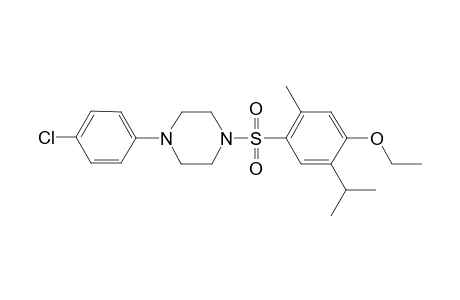 1-(4-Chlorophenyl)-4-{[4-ethoxy-2-methyl-5-(propan-2-yl)benzene]sulfonyl}piperazine