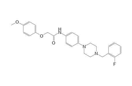 N-{4-[4-(2-fluorobenzyl)-1-piperazinyl]phenyl}-2-(4-methoxyphenoxy)acetamide