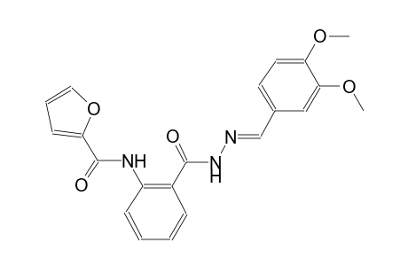 benzoic acid, 2-[(2-furanylcarbonyl)amino]-, 2-[(E)-(3,4-dimethoxyphenyl)methylidene]hydrazide