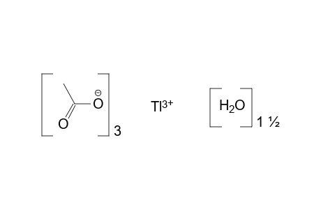 acetic acid, thallium (3+) salt, sesquihydrate