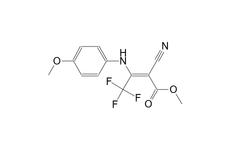 methyl (2E)-2-cyano-4,4,4-trifluoro-3-(4-methoxyanilino)-2-butenoate