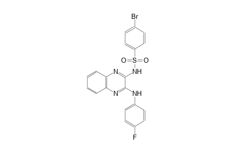 4-bromo-N-[3-(4-fluoroanilino)-2-quinoxalinyl]benzenesulfonamide
