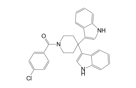 1H-indole, 3-[1-(4-chlorobenzoyl)-4-(1H-indol-3-yl)-4-piperidinyl]-