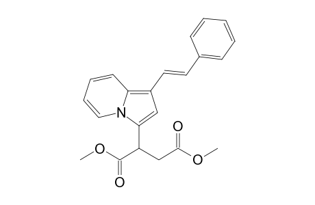 3-[1',2'-bis(Methoxycarbonyl)ethyl]-2-.beta.-styrylindolizine